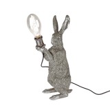 TABLE LAMP MEISTER RABBIT SILVER     - TABLE LAMPS